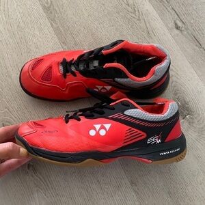 Yonex Power Cushion Toe assist shape Womens Size 9 red All Court Tennis‎ Shoes